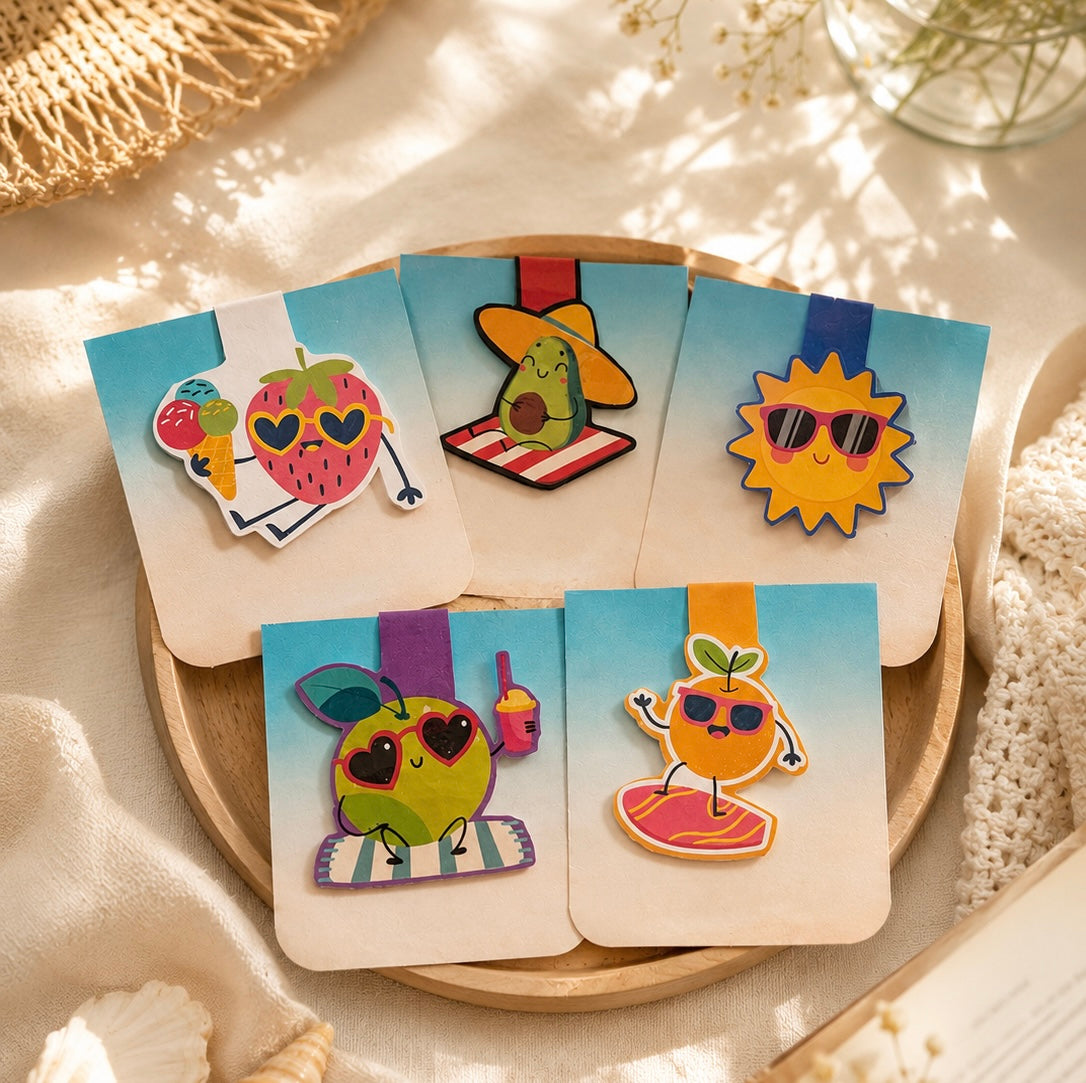 Summer Magnetic Bookmark Collection