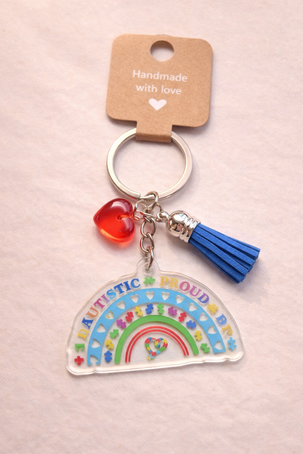 Colorful Hearts Keychains