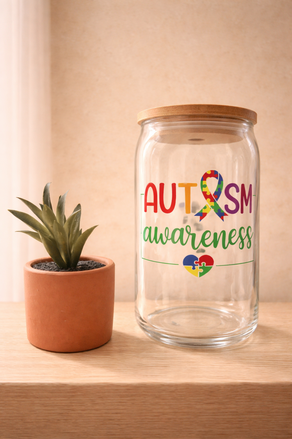 Different Is Beautiful Glass Cups