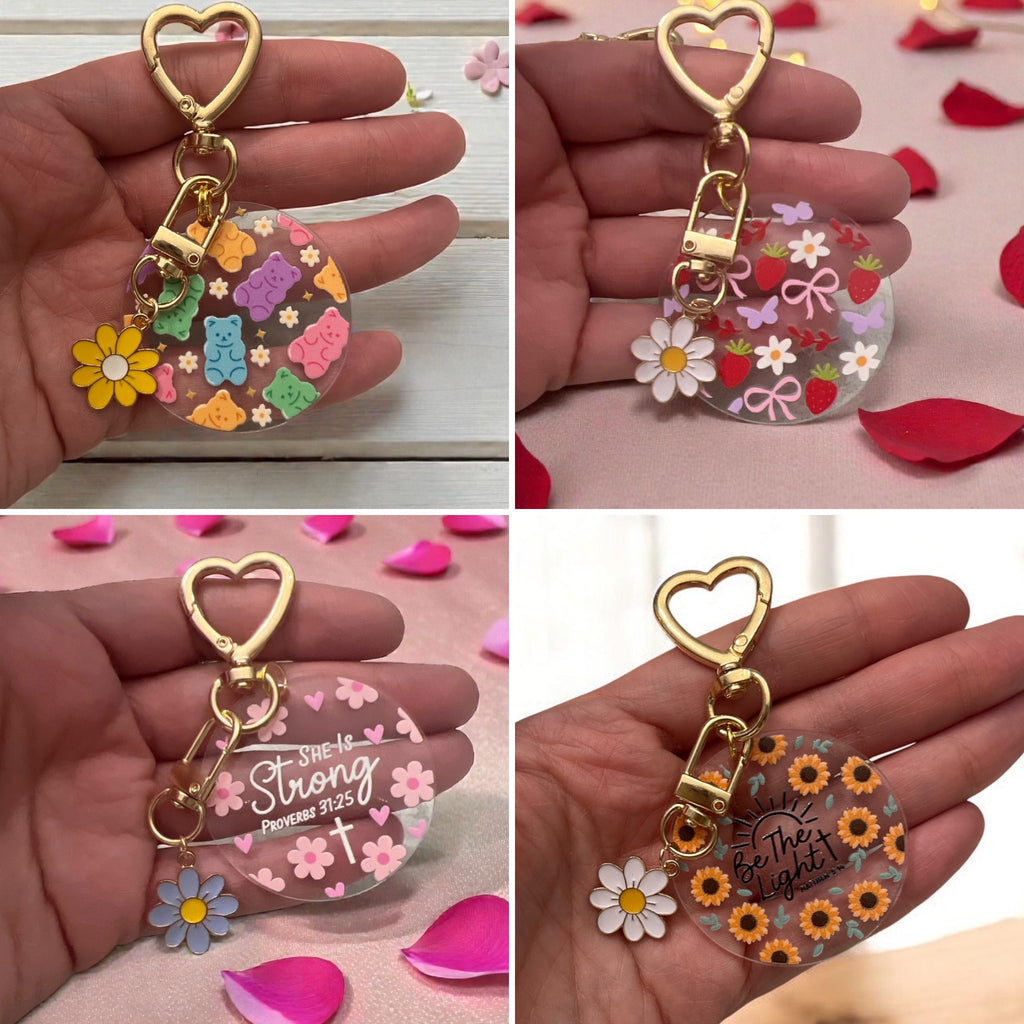 'Loved Beyond Measure' Acrylic Keychains