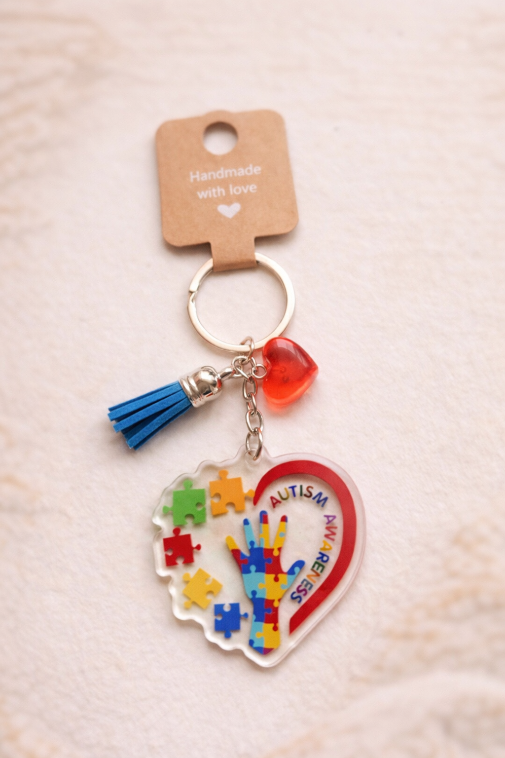 Colorful Hearts Keychains