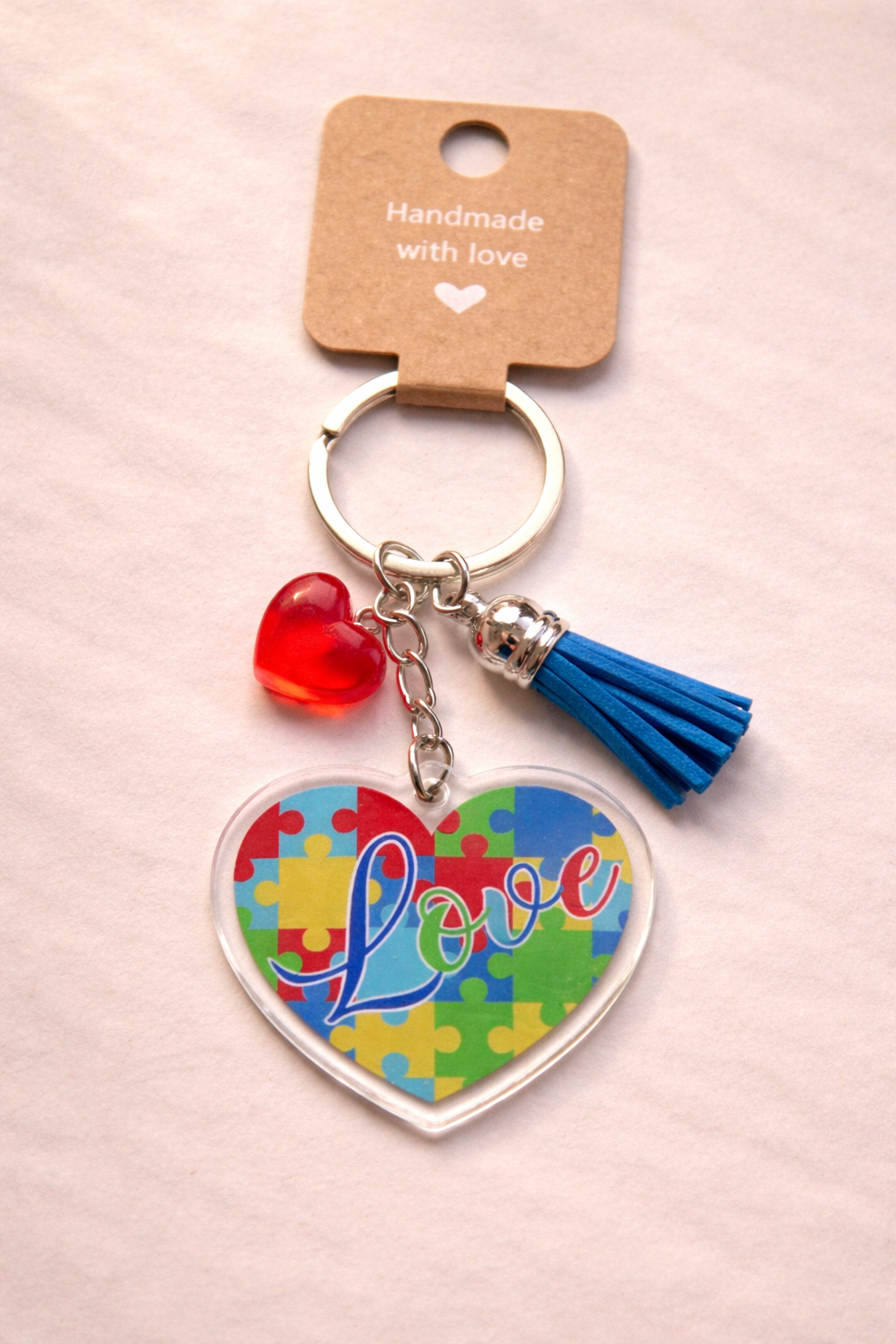 Colorful Hearts Keychains