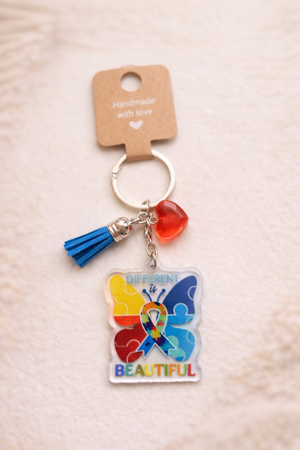 Colorful Hearts Keychains