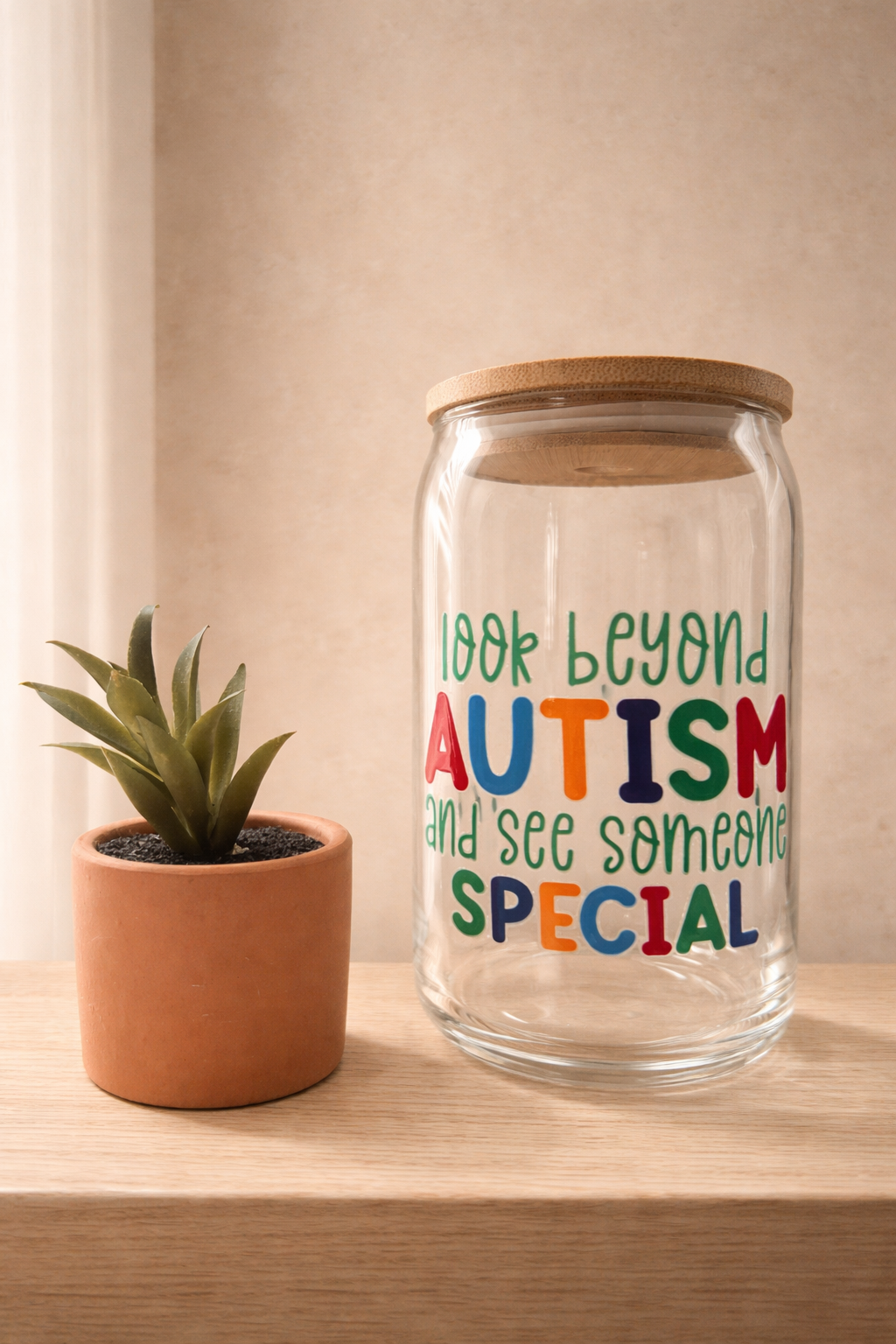 Different Is Beautiful Glass Cups