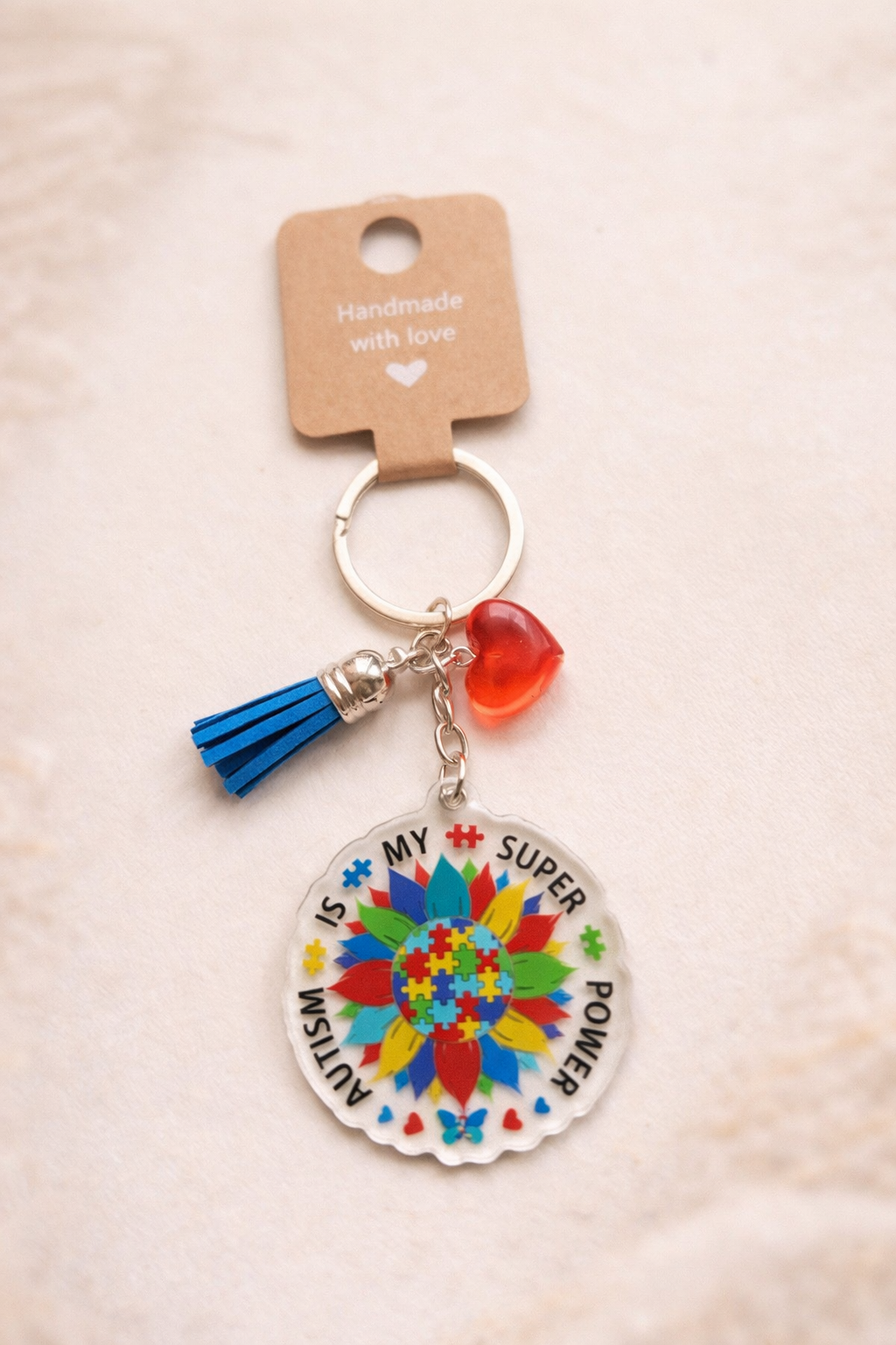 Colorful Hearts Keychains