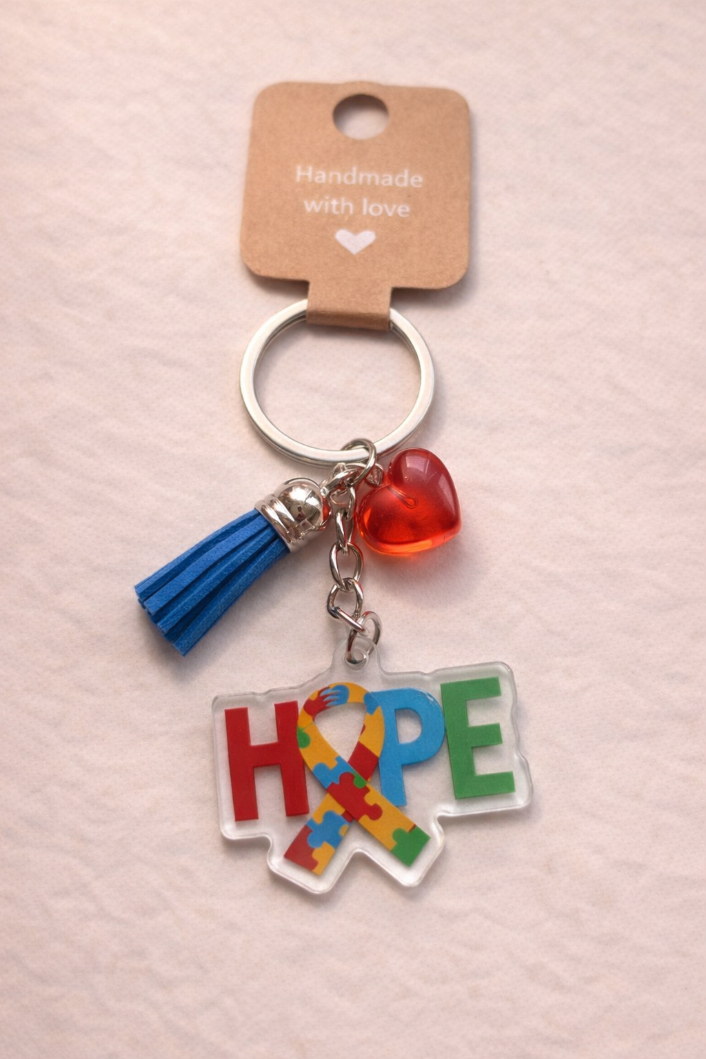 Colorful Hearts Keychains