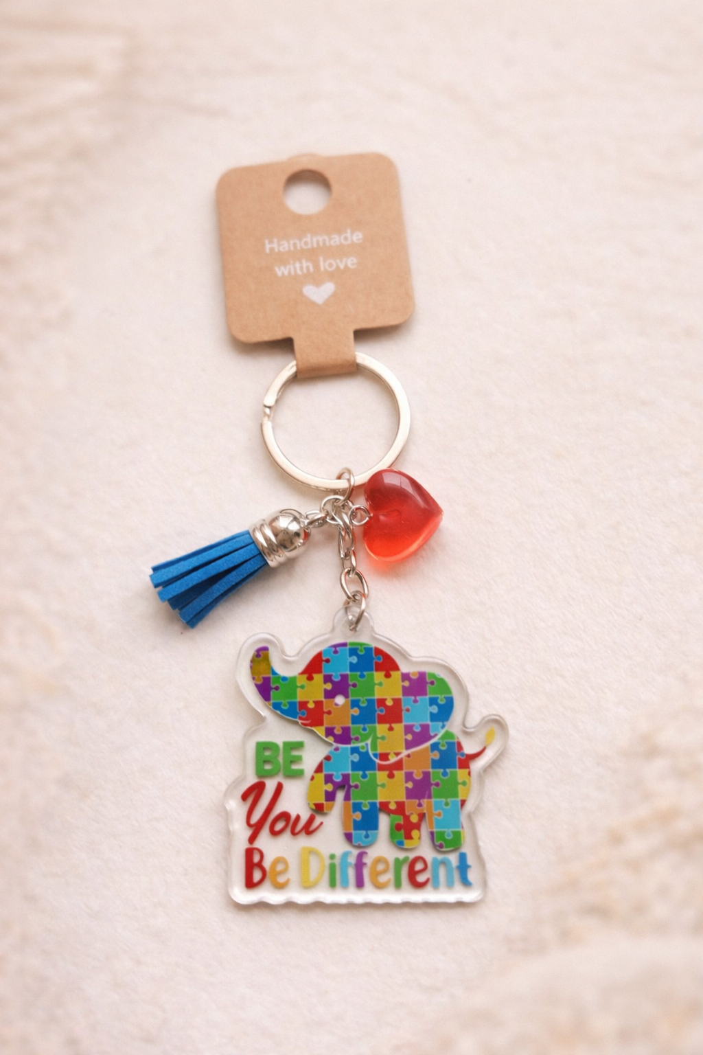 Colorful Hearts Keychains