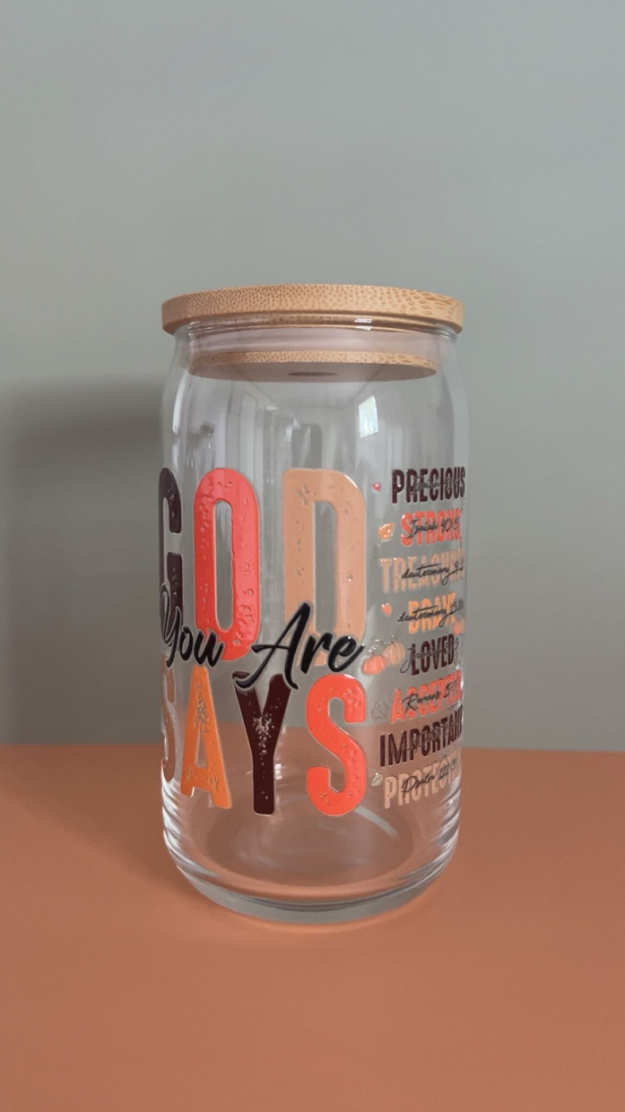 God Says You Are Glass Cup