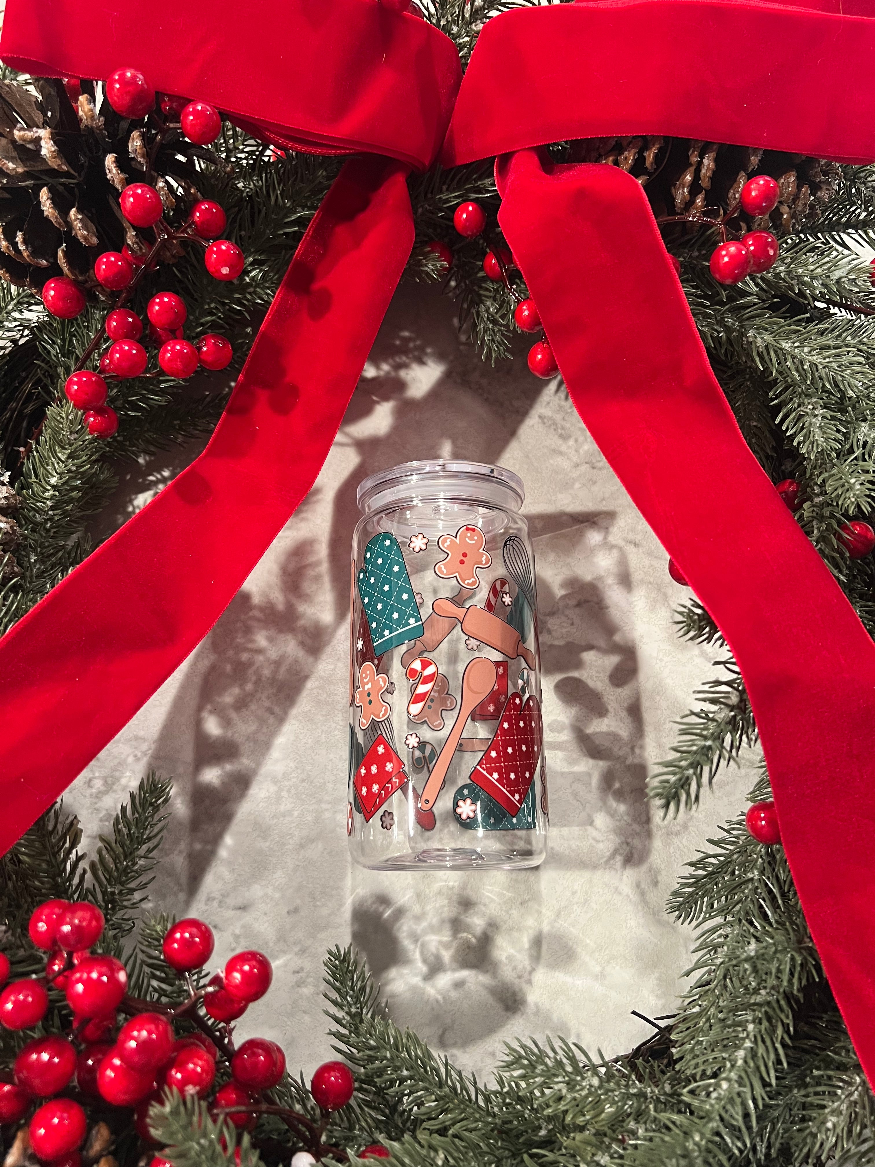 Gingerbread Dreams Glass Cup