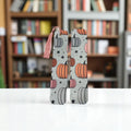 Grey Pumpkin Bookmark