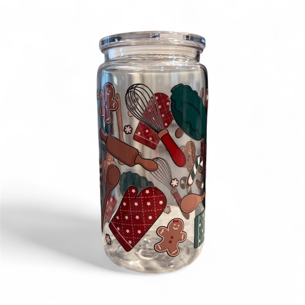 Gingerbread Dreams Glass Cup