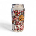 Cookies And Milk for Santa Glass Cup