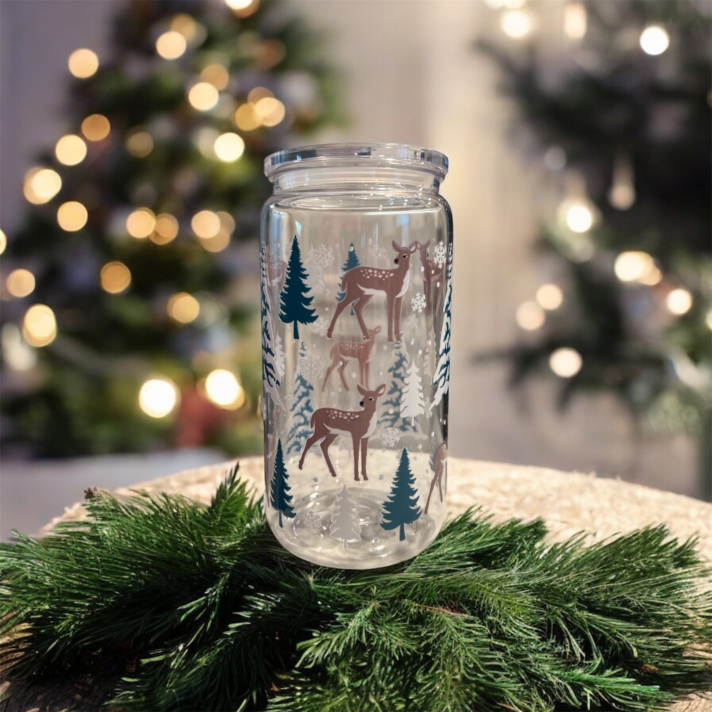 Enchanted Forrest Glass Cup