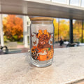 Highland Cow Glass Cup