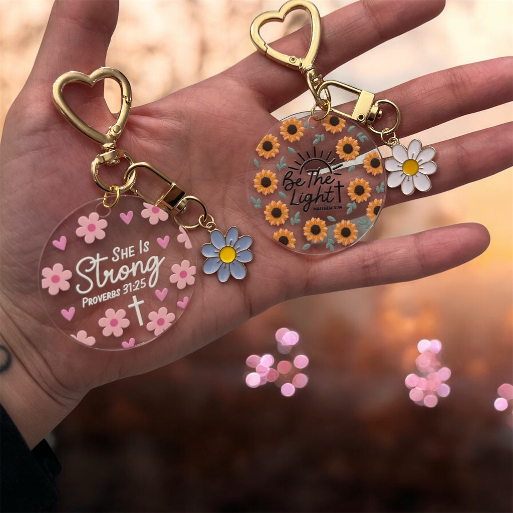 'Loved Beyond Measure' Acrylic Keychains