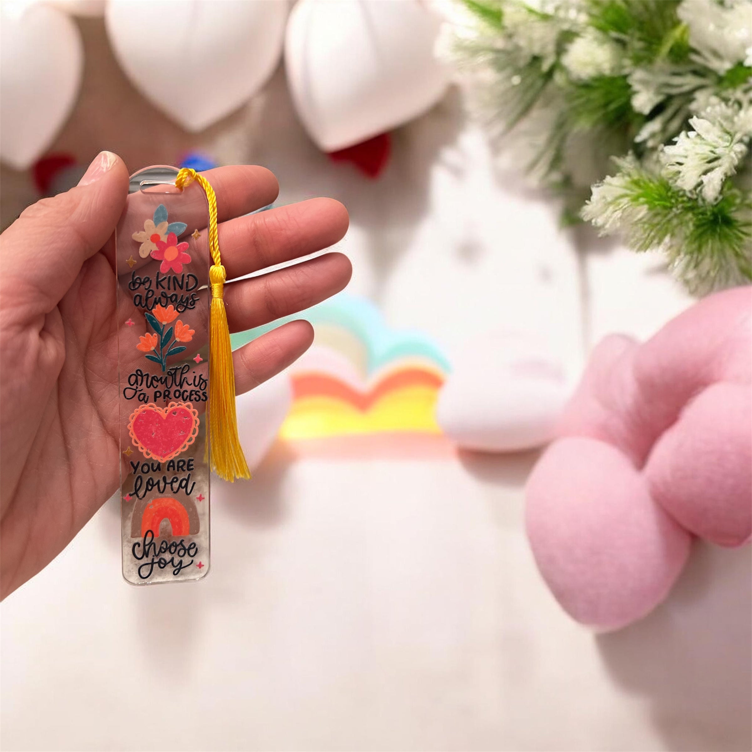 'Grace & Love' Acrylic Bookmarks