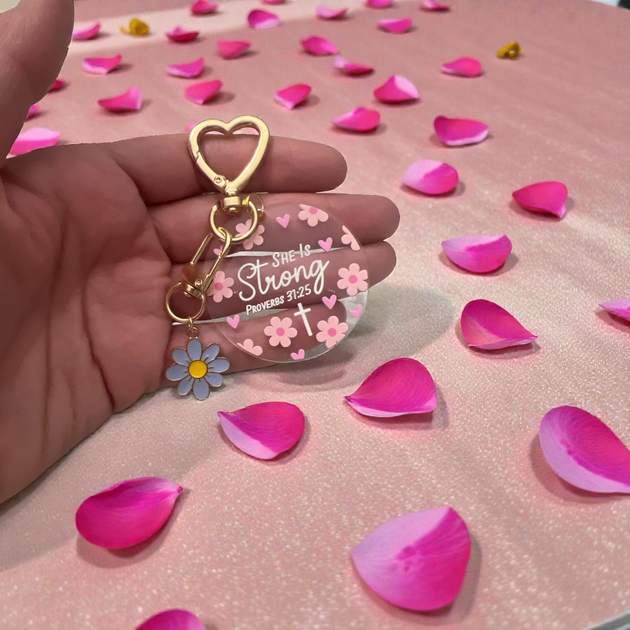 'Loved Beyond Measure' Acrylic Keychains